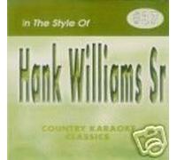 HANK WILLIAMS Sr Country Karaoke Classics CDG Music CD