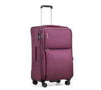 Hanke 24 inch Medium Suitcase with Wheels Lightweight Softshell Suitcase Expandable Check in Luggage Hand Luggage Suitcase with TSA 3-Digit Combination Lock for Women Men, Purple