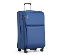 Hanke 28 inch Suitcase Large Softshell Suitcase Expandable Check in Luggage Large Suitcase 4 Wheels Lightweight Hand Luggage Suitcase Flight Bag for Women Men Travel Business, Blue