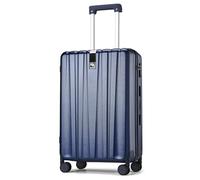 Hanke Cabin Luggage Hard Shell Carry-on Spinner Suitcase with Locks - Lightweight Travel Bag, 20 Inch - Dark Blue