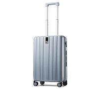 Hanke Cabin Suitcase 20 Inch Hard Shell Suitcase with Wheels Hand Luggage Cabin Case Pc TSA Luggage for Weekender Travel, Grey