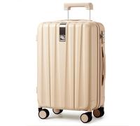 Hanke Carry On Luggage Suitcase with Wheels 14in 16in 20in 24in 29in Spinner Luggage Built in TSA Lighweight PC Hardside Rolling Suitcases Travel Bag, Cuba Sand, 2-Piece Set（20/29）