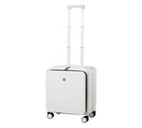 Hanke Expandable Luggage Top Opening Travel Luggage Rolling Suitcase with Cup Holder Hard Shell Suitcases with Wheels, Smoke White, 28 Inch EXT