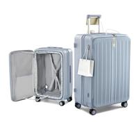 Hanke Expandable Top Opening Hard Shell Luggage with spinner wheels, Grey, 28 Inch EXT, Hardside Expandable Luggage With Spinner Wheels