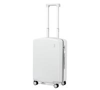 Hanke Hard Shell Suitcases Underseat Carry On Luggage with Spinner Wheels 24/28 Inch Large Checked Luggage Lightweight Suitcase TSA Approved Luggage Sets, Smoke White, Carry-On 20-Inch, Hard Shell