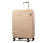 Hanke Luggage Hard Shell Suitcases with Spinner Wheel, TSA Approved Luggage 16in Underseat Carry On Luggage 20in 24in 26in 28in Large Hardside Luggage Travel PC Luggage Set, Cuba Sand, Expandable 26