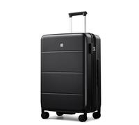 Hanke Luggage Hard Shell Suitcases with Spinner Wheel, TSA Approved Luggage 16in Underseat Carry On Luggage 20in 24in 26in 28in Large Hardside Luggage Travel PC Luggage Set, Jet Black, Expandable 24