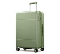 Hanke Luggage Hard Shell Suitcases with Spinner Wheel, TSA Approved Luggage 16in Underseat Carry On Luggage 20in 24in 26in 28in Large Hardside Luggage Travel PC Luggage Set, Bamboo Green, Expandable