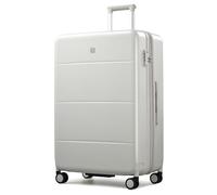Hanke Luggage Hard Shell Suitcases with Spinner Wheel, TSA Approved Luggage 16in Underseat Carry On Luggage 20in 24in 26in 28in Large Hardside Luggage Travel PC Luggage Set, Smoke White, Expandable 28