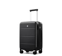 Hanke Luggage Hard Shell Suitcases with Spinner Wheel, TSA Approved Luggage 16in Underseat Carry On Luggage 20in 24in 26in 28in Large Hardside Luggage Travel PC Luggage Set, Jet Black, Expandable 20