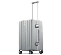 Hanke Premium Zipperless, Aluminum Frame Hard Shell PC Suitcase with TSA Lock, Water-Resistant, 8 Quiet Spinner Wheels for Woman and men Weekend Getaways, Grey, 22 Inch