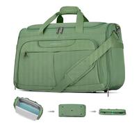 Hanke Ryanair Cabin Bags 55x40x20cm with Laptop Compartment Carry on Suitcase Foldable Travel Duffle Bag Hospital Bags Organiser Pouches Hand Luggage Bag for Travel Flight Crew, Forest Green