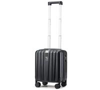 Hanke Small Suitcase with Wheels - Hard Shell Cabin Size Hand Luggage, Lightweight Suitcase with TSA Locks - Jet Black