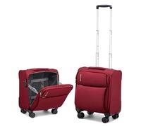 Hanke Softside Expandable Luggage 16/20/24/28 Inch Carry On Luggage for Travel Checked Luggage Suitcases with Wheels TSA Luggage Large Suitcase, Burgundy, 16-Inch Underseat