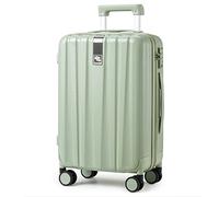Hanke Underseat Carry On Luggage Suitcase with Wheels 14in 16in 20in 24in 29in Spinner Luggage Built in TSA Lighweight PC Hardside Rolling Suitcases Travel Bag, Bamboo Green, Expandable 20 Inch