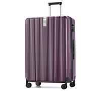 Hanke Underseat Carry On Luggage Suitcase with Wheels 14in 16in 20in 24in 29in Spinner TSA Luggage Lighweight PC Hardside Rolling Suitcases Travel Bag, Purple, Checked-Medium 24-Inch