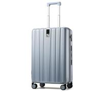 Hanke Upgrade Carry On Luggage Cabin Suitcase, Spinner Suitcase Locks Lightweight PC Hardside 16-Inch Suitcase with Spinner Wheels Small Suitcases Fits 14'' Laptop(Grey)