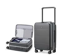 Hanke Wide Handle Luggage 24 Inch Suitcases with Wheels Top Opening Hard Shell Suitcase for Travel Men Women Hand Luggage,Graphite Grey