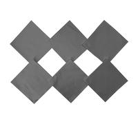 HankieWorld Extra Large Bandanas 27x27 inch Thick Solid Color Cotton Oversized Blank Head Bandannas for Men and Women, Dark Grey 6 Pack, 27 inch large