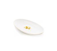 HANKOR Ceramic Key Bowl for Entryway Table, 7 x 4 Key Dish Tray Catch All Bowl, Small Decorative Bowl for Key Jewelry Ring, White