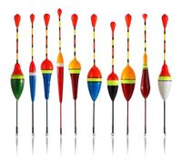 hankousi 10Pcs Floats Fishing Set, Foam Crucian Carp Fishing Accessories Float for Various Fish Sizes in Lakes or Ponds