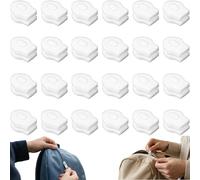 hankousi 24Pcs Zipper, White Pull Heads Zip Replacement Plastic Zipper Repair Kit for Bed Linen & Clothing
