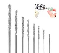 hankousi 8Pcs Diamond Drill Bit Set, Precision Masonry & Glass Drill Bits for Tiles, Shells & Jewellery Making(0.8-3.0 mm)