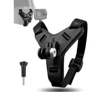 hankousi Motorcycle Helmet Mount Chin Mount, Black Universal Integrated Anti Vibration Helmet Action Camera Fits Most Helmet Chin for GoPro 9 Insta360 (Motorcycle/Cycling/Bicycle)