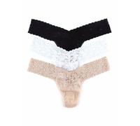 Hanky Panky female 3pk Low Rise Signature Lace Thongs - Multi, Multi