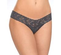 hanky panky Signature Lace Petite Low Rise Thong One Size, Granite, Granite, One size