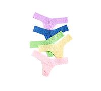 Hanky Panky Women's 5 Petite Low Rise Thongs, Multi, One Size