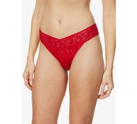 Hanky Panky Womens Hanky Panky Signature Original-Rise Stretch-Jersey Thong Red 1 Size