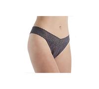Hanky Panky Women's Plus-Size Original Thong Panty, Granite, One Size
