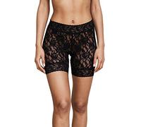 hanky panky Women's Signature Lace Bike Shorts, Black, Large