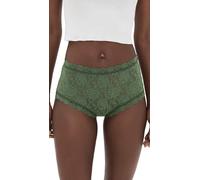 hanky panky Women's Signature Lace High Rise Boy Shorts, Herb Green, L