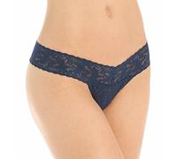 Hanky Panky Women's Signature Lace Low-Rise Thong Panty - Blue - One Size