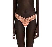 Hanky Panky Women's Signature Lace, Low Rise Thong, Rolled Panties, Orange, One Size