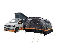 Hanley Campervan Awning (Fibreglass Poles) - Charcoal & Orange