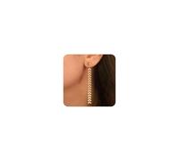 HANLI Gold Wheat ears Dangle Earrings for Women Trendy S925 Sterling Silver Statement Drop Earrings Dainty CZ Wedding Dangling Earrings Jewelry