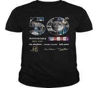 HANLINMY 50th Anniversary 19692019 Apollo 11 Neil Armstrong Michael Collins Buzz Aldrin Shirt Ideas Black L