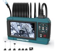 HANMATEK 1080P Industrial Endoscope, 4.3-Inch TFT Screen, 16.5ft Flexible Cable, 8mm Camera with Adjustable LED Lights, 1 Million Pixels, Photo/Video Recording,USB-C Charging IE02