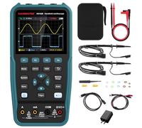 HANMATEK 3 in 1 Handheld Oscilloscope Multimeter 100Mhz Waveform Generator Oscilloscope with 2 Channels 3.5"TFT, HO102S Professional oscilloscope Multimeter with Memory Function