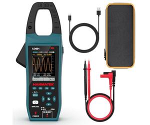 HANMATEK CO601 Clamp Oscilloscope, 5MSa/s Sampling Rate, 1MHz Bandwidth, 600A AC/DC Current Measurement, 1000V Voltage Detection, True RMS, Auto/Manual Range