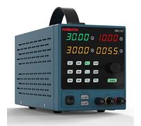 HANMATEK Programmable DC Power Supply (0-30 V 0-10 A) HM310T High Precision 4-Digit Voltage Current Power Time Display Variable Switching Digital Power Supply with PC Software and USB Interface
