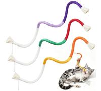 HANMONY Cat Toy, Catnip Toy, Chew Toy, Cat Interactive Biting Rope Against Bad Breath Cat Cotton Rope Teeth Cleaning for Cats Dental Care Pack of 3