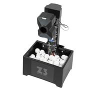 Hanmorfarbi Table Tennis Ball Machine with Net 35-90 Ping Pong Balls/Min Automatic Table Tennis Trainer Robot 10 Modes Adjustable Speed 4-40m/s 100-240V UK Plug Includes 100 ABS Balls and Ball Picker