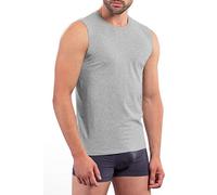 Hann Brooks 3 Pack Mens Cotton Plain Sleeveless T Shirt Tank Top Vest (Coal Grey, M)