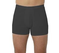 Hann Brooks Mens Organic Soft Cotton All Day Comfort Fit Skin Friendly Hypoallergenic Boxer Briefs Trunks 2 Pack (UK, Alpha, XL, Regular, Regular, Black)