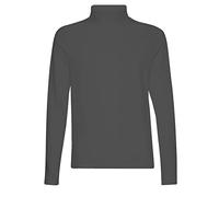 Hann Brooks Mens Soft Jersey Cotton Long Sleeve Ski Golf Polo Roll Neck Sweater Top (as8, Alpha, x_l, Regular, Regular, Black)