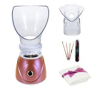 Hann Facial Steamer Professional Sinus Steam Inhaler Face Skin Moisturizer Facial Mask Sauna Spa Steamers with Aromatherapy Diffuser Humidifier Function (Pink)